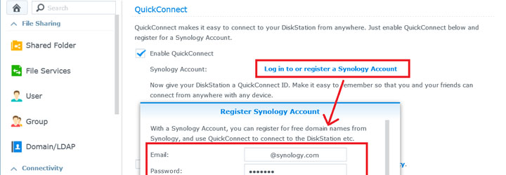 access synology remotely