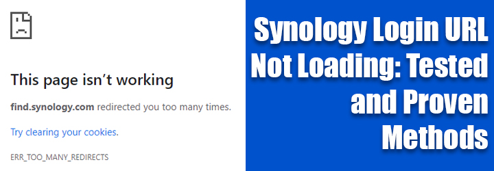 Synology Login URL Not Loading
