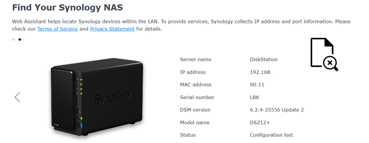 Synology Assistant Cannot Find NAS Drives